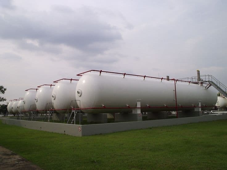 Virgin Forest Energy LPG storage tanks