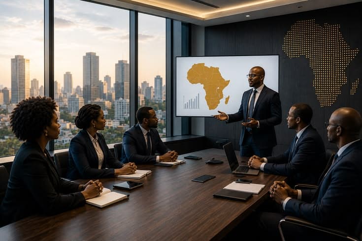 Virgin Forest Energy executive team at the head office